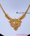 NLC1675 - Simple Daily Wear Gold Plated Necklace for Wedding
