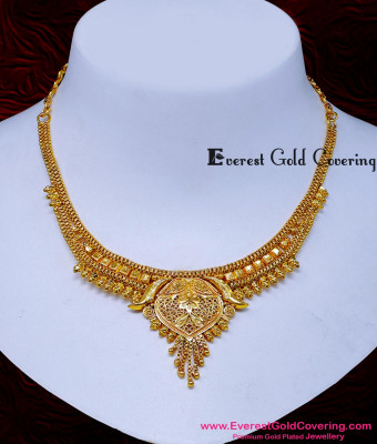 NLC1679 - 1 Gram Gold Artificial Jewellery Gold Necklace Design