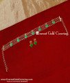 NLC1684 - Latest Bridal Wear Palakka Choker Necklace Gold Design