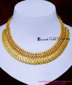NLC1690 - Wedding Jewellery White Stone Lakshmi Kasu Mala Necklace