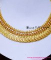 NLC1690 - Wedding Jewellery White Stone Lakshmi Kasu Mala Necklace
