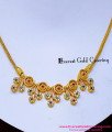 NLC1693 - Latest Stone Pendant Office Wear Necklace Light Weight
