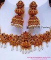 NLC1702 - Antique Jewellery Temple Design Choker Necklace Set