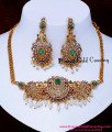 NLC1707 - Bridal Wear Simple Antique Indian Pearl Choker Sets
