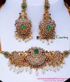 NLC1707 - Bridal Wear Simple Antique Indian Pearl Choker Sets