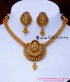 NLC1711 - Traditional Antique Jewellery Silver Necklace Set Online