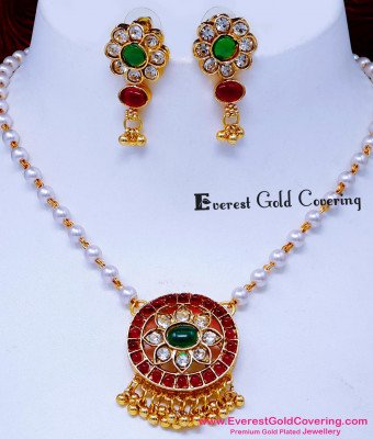 NLC1718 - Antique Jewelry Traditional Pearl Necklace Designs