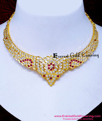 NLC1725 - Old Model Attigai Necklace Designs Impon Jewellery