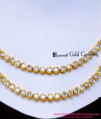 NLC1728 - Latest Diamond Look Layered Impon Necklace for Women