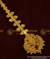 NCT018 - Chidambaram Covering Nethichutti Petal Shape with Red Stone Design Maang Tikka Buy Online