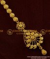 NCT011 - Latest Bridal Wear Gold Plated Design Nethi Chutti / Maang Tikka Flower and Mango Design
