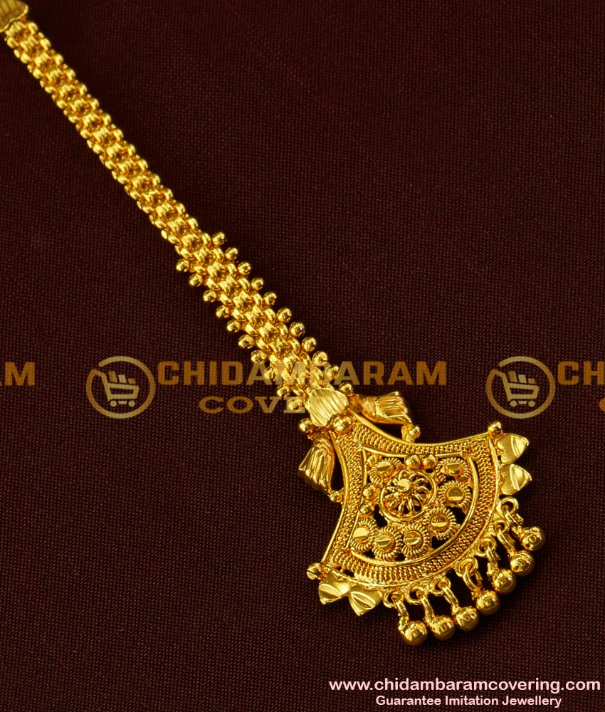 NCT020 - Guarantee Gold Plated Chinese Hand Fan Design Wedding Maang Tikka Collection Online