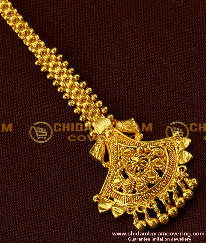 NCT020 - Guarantee Gold Plated Chinese Hand Fan Design Wedding Maang Tikka Collection Online