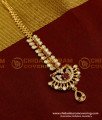 NCT036 - Ruby Stone and White Stone Combination Elegant Look Maang Tikka Designs Online