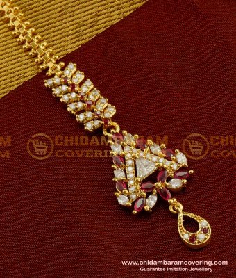 NCT040 - Traditional North Indian Bridal Maang Tikka Designs for Wedding