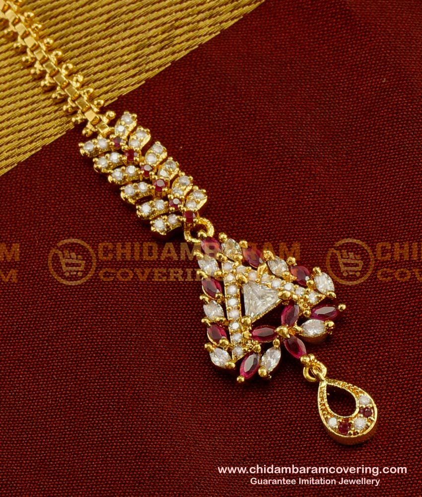 NCT040 - Traditional North Indian Bridal Maang Tikka Designs for Wedding