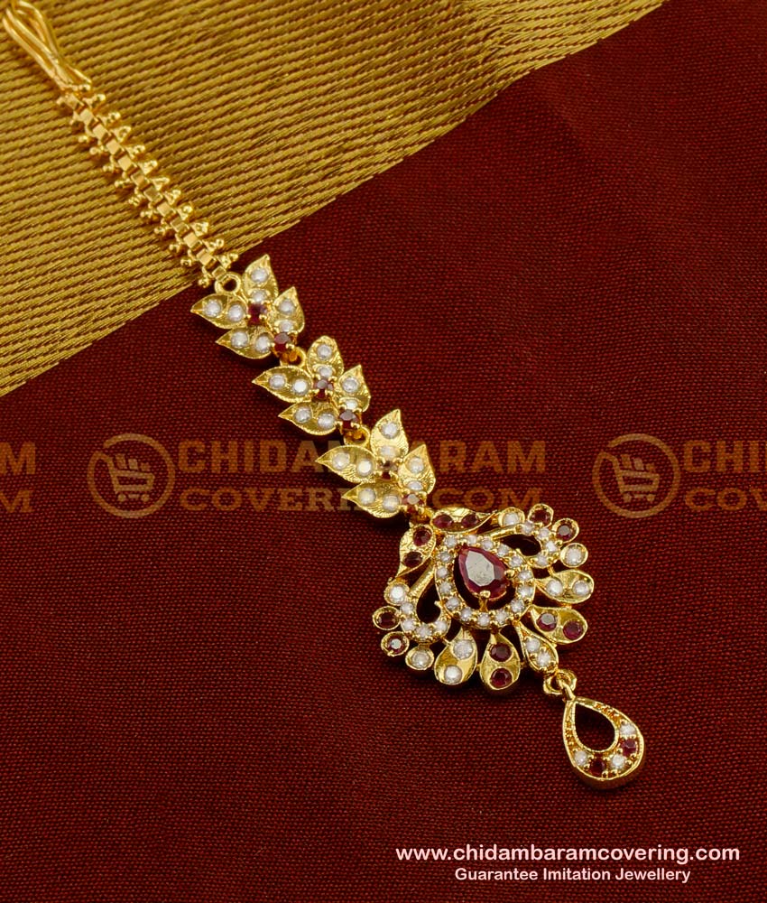 NCT041 - Buy North Indian Maang Tikka Designs for Round Face