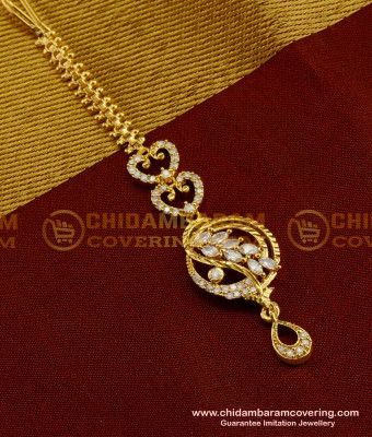 NCT042 - Uncut Diamond Designer Maang Tikka (Nethichuti) for Indian Bridal