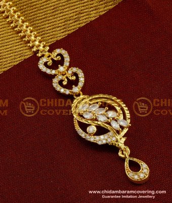 NCT042 - Uncut Diamond Designer Maang Tikka (Nethichuti) for Indian Bridal
