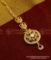 NCT044 - American Diamond Floral Design Maang Tikka Best Price in India