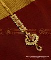 NCT046 - Fashionable White Stone Ruby Stone Fancy Bridal Wear Maang Tikka Design 