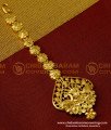 NCT047 - 1 Gm Gold Plated Peacock Design Big Size Nethi Chuti / Maang Tikka Buy Online