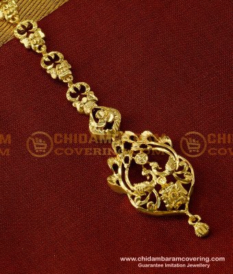 NCT051 - Latest Collection Peacock Design One Gram Gold Plated Maang Tikka Buy Online