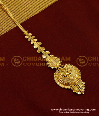 NCT053 - Stunning Gold Guarantee Gold Plated Maang Tikka Design Jewellery Online