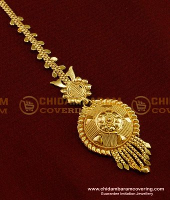 NCT060 - Real Gold Design Maang Tikka New Collection Papidi Billa Buy Online