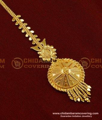 NCT061 - Latest Maang Tikka Design Pure Gold Plated Color Guarantee Jewellery Buy Online 
