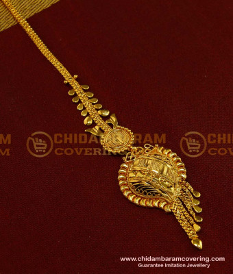 NCT082 - Pure Gold Plated Maang Tikka Bridal Nethi Chutti Designs for Women