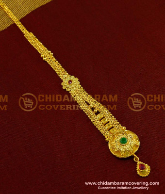 NCT090 - Latest Gold Papidi Billa Design Forming Gold Stone Maang Tikka Designs for Wedding