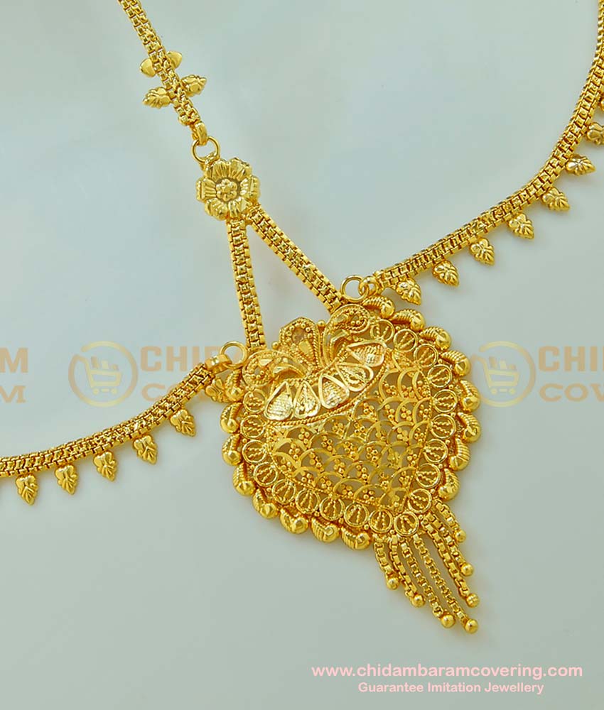 NCT102 - Chidambaram Covering Gold Design Bridal Wear Tikka Design for Forehead 