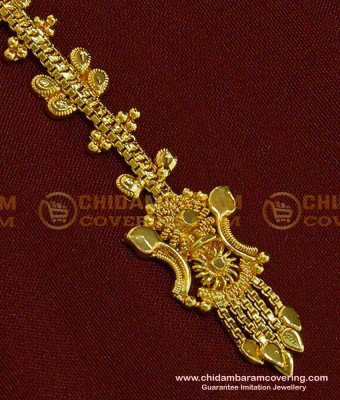 NCT105 - One Gram Gold Plated Cute Simple Design Maang Tikka for Girls 