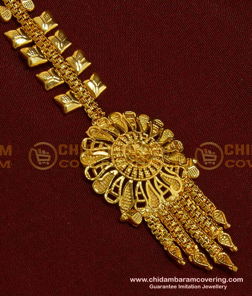 NCT108 - Latest Pure Gold Plated Design Maang Tikka South Indian Jewelry Online