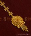 NCT109 - New Model Flower Gold Design Maang Tikka South Indian Papidi Billa for Bride