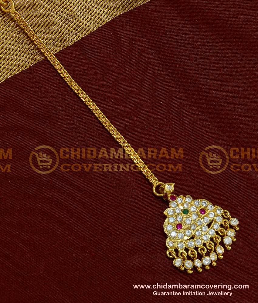 NCT113 - Bridal Wear Pure Gold Plated Five Metal Maang Tikka Buy Online Shopping 
