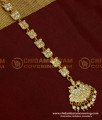NCT114 - Impon One Gram Gold White Stone Nethi Chutti  Bridal Wear Maang Tikka Design 