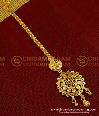 NCT124 - High Quality 1 Gram Gold Designer Maang Tikka for Lehenga