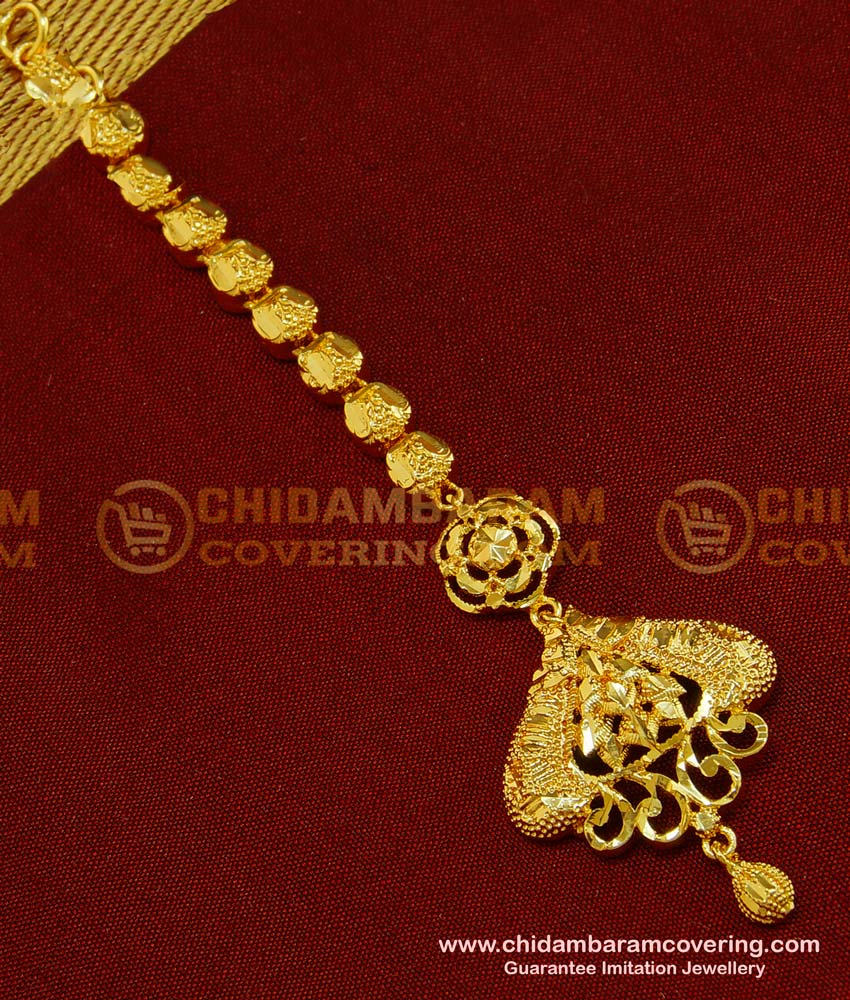 NCT126 - Buy Latest Marriage Maang Tikka Gold Designs One Gram Indian Bridal Jewellery Online
