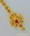 NCT129 - Cute Multi Stone Peacock Design New Style Modern Maang Tikka Design Online