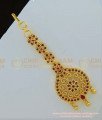 NCT130 - Elegant Party Wear Ruby Stone Flower Design Papidi Billa| Maang Tikka Collections Online