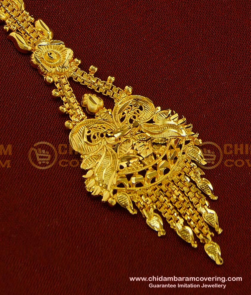 NCT133 - Beautiful Forming Gold Maang Tikka Design Imitation Jewellery