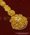 NCT136 - Unique Sparkling Flower Design One Gram Gold Maang Tikka Design