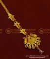 NCT138 - Real Gold Design Gold Forming Red Stone Designer Maang Tikka Papidi Billa Design 