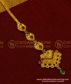 NCT139 - Bridal Papidi Billa Design Real Gold Design Gold Forming Cz Stone Designer Maang Tikka 