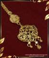 NCT164 - Original One Gram Gold Plated Stylish Gold Design Maang Tikka for Girls 
