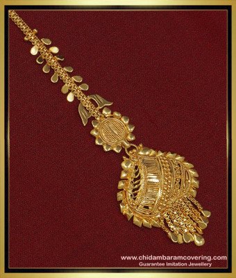 NCT186 - Traditional Gold Maang Tikka Designs Buy Indian Imitation Jewellery Online