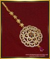 NCT190 - American Diamond Round Shape Flower Design Designer Maang Tikka for Girls