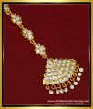 NCT195 - Real Gold Design White Stone Nethichutti Panchaloha Impon Maang Tikka Collections  